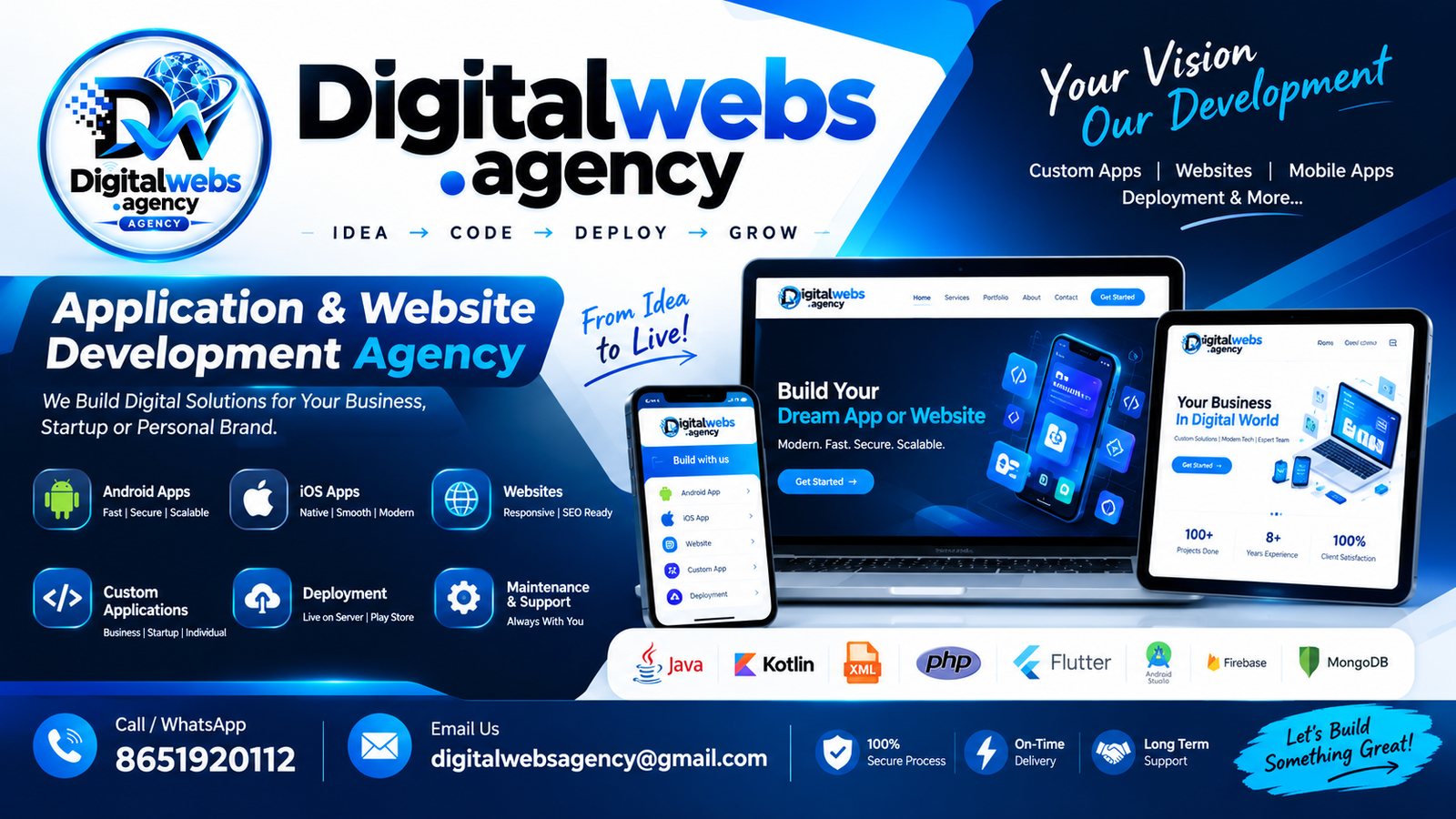 Digital Webs – Professional Mobile App &amp;amp; Website Development Agency